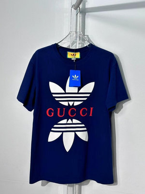 Gucci X adidas originals三葉草聯名短袖