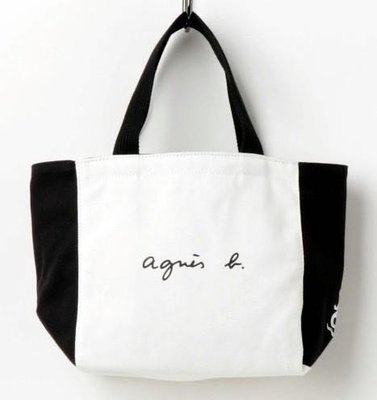 ❤Miss baby❤ 日本 agnes b  女士帆布包  購物包/小b