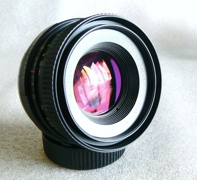 【悠悠山河】德鏡 Nikon直上--近新品 稀有紫羅蘭黃金膜--Zeiss版 Pentacon 50mm F1.8 MC