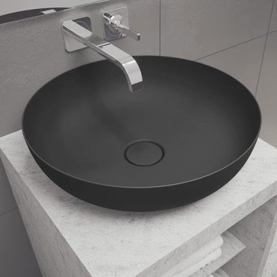 《 柏御衛浴 》KALDEWEI 3181 Miena系列 搪瓷鋼板圓形檯上盆 38cm