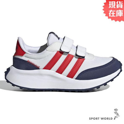 【現貨下殺】Adidas 童鞋 中童 慢跑鞋 休閒鞋 RUN 70s 白藍紅【運動世界】GW0333