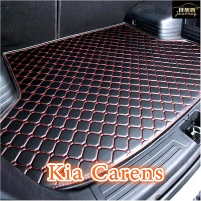 （）工廠直銷適用 Kia Carens 專用汽車皮革後廂墊 後車廂 後行李箱 防水墊-飛馬汽車