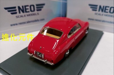 Neo 1 43 菲亞特 快意改裝轎跑車模型 Fiat 1100 ES 1950 紅色
