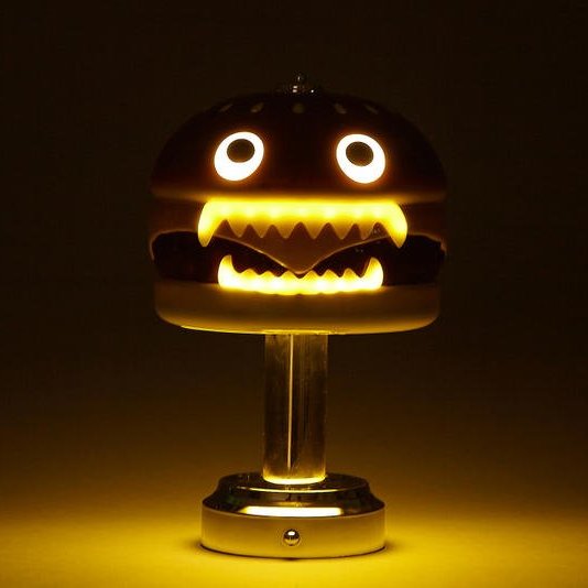 現貨可自取UNDERCOVER HAMBURGER LAMP MEDICOM TOY 漢堡燈檯燈夜燈