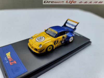 【TIME MODEL精品】1/64 Porsche 993 RWB 高尾翼 七龍珠貝吉塔~現貨特惠價~!