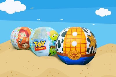 玩具總動員超大海灘球 三眼怪 尺寸約45x45cm