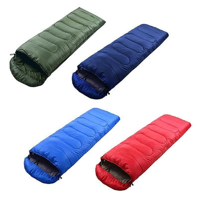 露營 登山睡袋 旅行睡袋 單人睡袋 超輕睡袋 信封式帶帽成人戶外露營睡袋B36