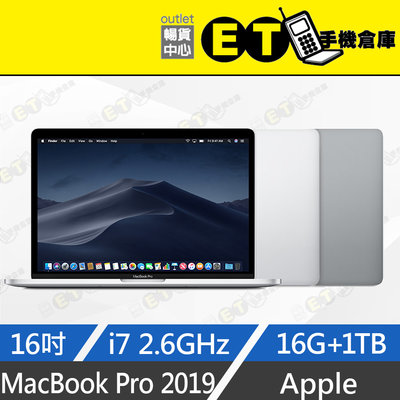 ET手機倉庫【MacBook Pro 2019 2.6GHz i7 16G+1TB】A2141（蘋果、筆電）附發票