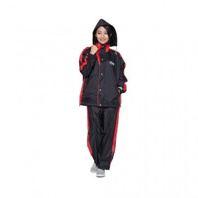 《JAP》Arai K5 黑紅 兩件式雨衣 100%台灣製造 網狀內裡 超輕量 柔軟 透氣