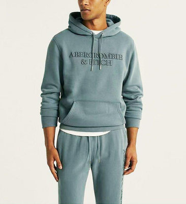 新品 Abercrombie &amp; Fitch 2021年新款秋冬季男裝AF加絨加厚衛衣男士套頭大碼外套運動上- 可開發票