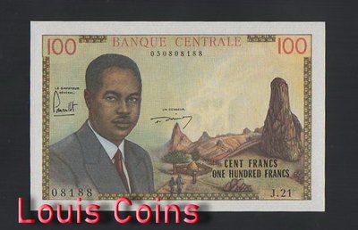 【Louis Coins】B344-CAMEROON-1962喀麥隆紙幣,100 Francs