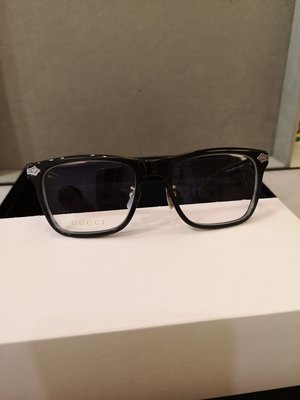 GUCCI GG-0069O-004 黑灰透鈦金屬威靈頓眼鏡-鏡盒顏色隨機出貨 日本製造 稀有釋出