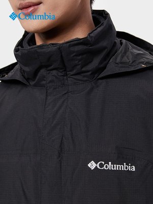 Columbia哥倫比亞男防水沖鋒衣拆卸抓絨內膽三合一外套WE7211