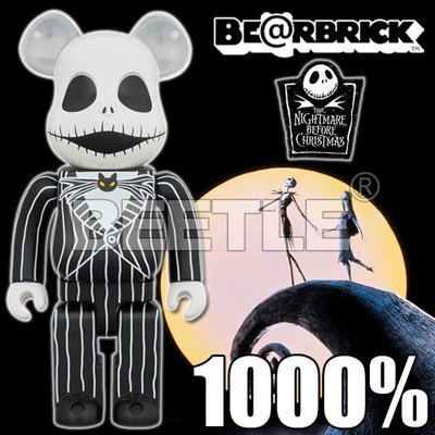 BEETLE BE@RBRICK 聖誕夜驚魂 傑克 JACK BEARBRICK 庫柏力克熊 1000%