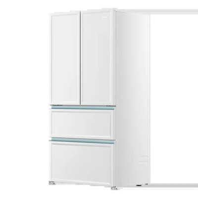 冰箱【新品】海爾電冰箱461升零嵌入式法式多門四門家用白色超薄