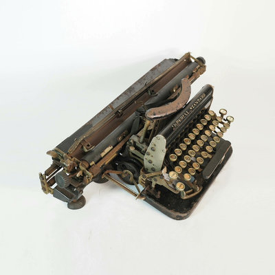 西洋中古董老式帝國牌標準機械英文打字機寬車廂A3打印機館藏老