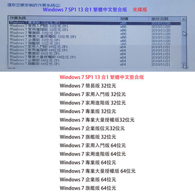 Windows 7、Windows 8.1 、Windows10 、Windows11 原版系統重灌光碟 #重灌很簡單
