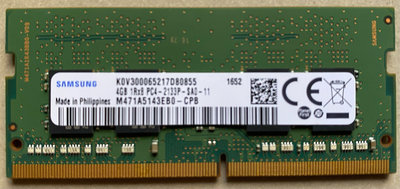 三星 記憶體 DDR4 4G-samsung 4gb 1Rx8 PC4-2133P-SAO-11-免運