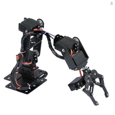 帶 Servos DIY 的 6DOF 金屬爪機器人臂 DIY 套件機械手臂機器人機器人手臂機器人夾爪套件-新款221015