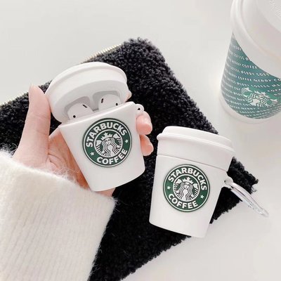 星巴克咖啡杯 適用於Airpods Pro保護套 Airpods1/2保護套 送扣環 蘋果耳機矽膠全包防摔保護-極巧