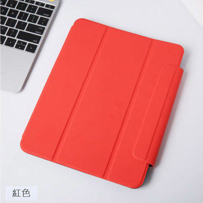 GMO  2免運華為MediaPad M6 10.8吋含筆槽三折磁吸夾磁吸扣皮套紅色保護套殼防摔套殼