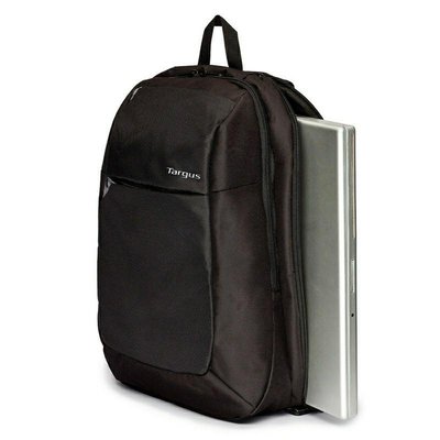 【Targus】Intellect 15.6 吋智能電腦後背包(黑)/市售筆電背包唯一可側邊直接放入筆電