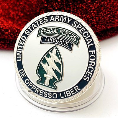 特價！1775美國陸軍部隊空軍鍍銀紀念幣 把玩榮譽章工藝創意硬幣紀念章