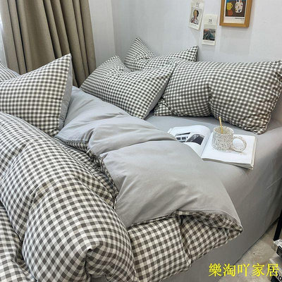 日式 雙層紗 床包組 單人雙人加大特大四件組 床單被套枕頭套 床組 被單 保潔墊 舒柔棉床罩 適合裸睡
