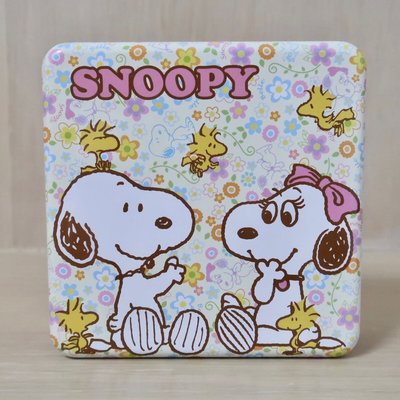 史努比 Snoopy 情人節 鐵盒 空鐵盒