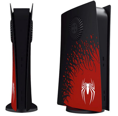 『PS5/主機殼』蜘蛛人外殼 有散熱孔 可拆式主機保護殼 索尼 光碟版數位版通用