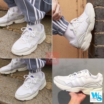 Washoes Adidas 男款09 Originals Yung-96 白色 奶油底 F97176 復古 老爹鞋