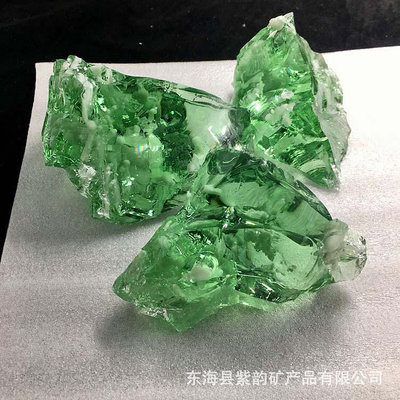 【天然水晶】【25元特價促銷火山琉璃原石 礦物晶體 可雕刻觀賞石擺件