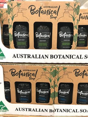 Costco好市多 AU Botanical 澳洲植物精油液體皂 500m x3入 海鹽/檸檬草
