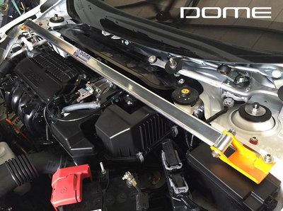 【童夢國際】D.R DOME RACING HONDA New CITY 引擎室拉桿 高強度鋁合金 中空補強肋