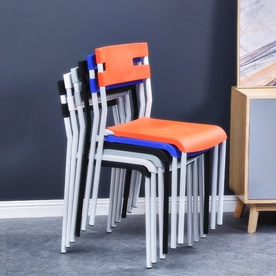 塑料餐椅家用靠背椅子成人加厚電腦椅辦公椅培訓椅簡約