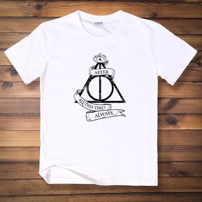 夏裝新款 哈利波特T恤 Harry Potter 死亡圣器 短袖T恤男女款