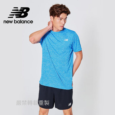 【New Balance】 NB DRY短袖T_男性_藍色_AMT11095SB8
