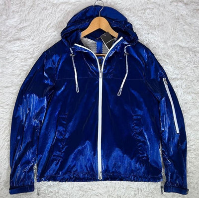 emporio armani 藍色光澤時尚夾克外套