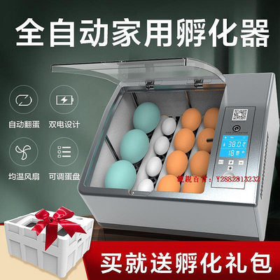 親親百貨-孵蛋器孵化機孵化器雞鴨鸚鵡蛋小型家用型全自動智能蘆丁雞孵化箱滿300出貨