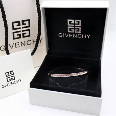 現貨Givenchy紀梵希手鐲配飾水晶鑲鉆手環鍍10K金手鐲女生禮物明星同款熱銷