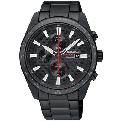 SEIKO 精工 Criteria 編織紋男士計時腕錶(V176-0AW0SD/ SSC657P1)