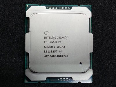 【含稅】Intel Xeon E5-2650L V4 1.5G QHV8 12核24線 65W ES不顯CPU一年保