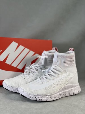 Nike Free Mercurial Superfly 805554-100高筒全白跑鞋男女鞋 805554-100