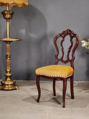 1900s 法國 細膩 桃花心木 單椅 餐椅 書桌椅 古董椅 (特價) ANY【卡卡頌  歐洲古董】✬