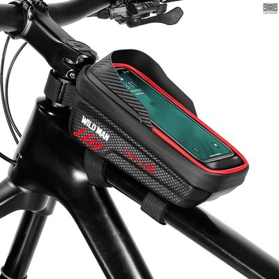 腳踏車手機包防水上管包腳踏車觸摸屏手機安裝包腳踏車架包適合 6.8 英寸以下的手機-星紀