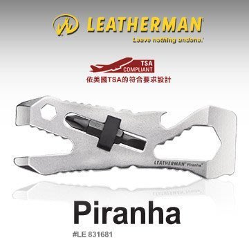 【Leatherman】 831681 Piranha 二合一多功能扳手 螺絲起子開瓶器