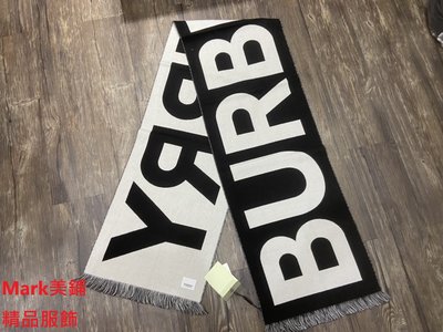 【Mark美鋪】BURBERRY LOGO 羊毛 圍巾