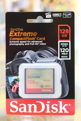 【日產旗艦】Sandisk Extreme CF 128G 128GB 120MB 120M 群光公司貨 記憶卡