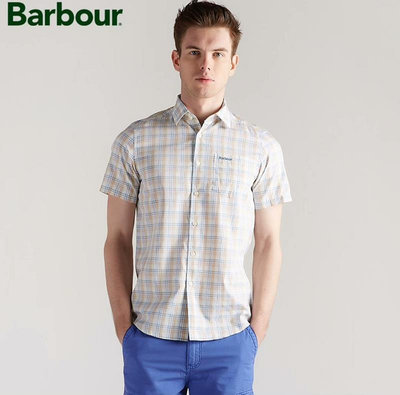 barbour 彩色條紋短袖襯衫