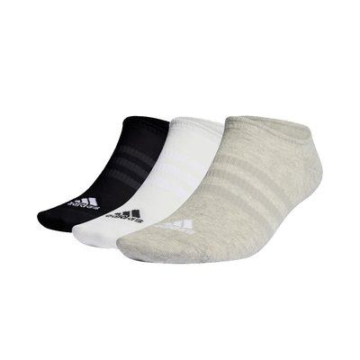 ADIDAS愛迪達薄款短襪 白色黑色灰色運動襪子 隱形襪 三雙入 IC1328